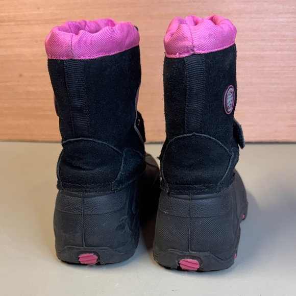 Totes Kids' Black and Pink Winter Boots - Picture 4 of 6
